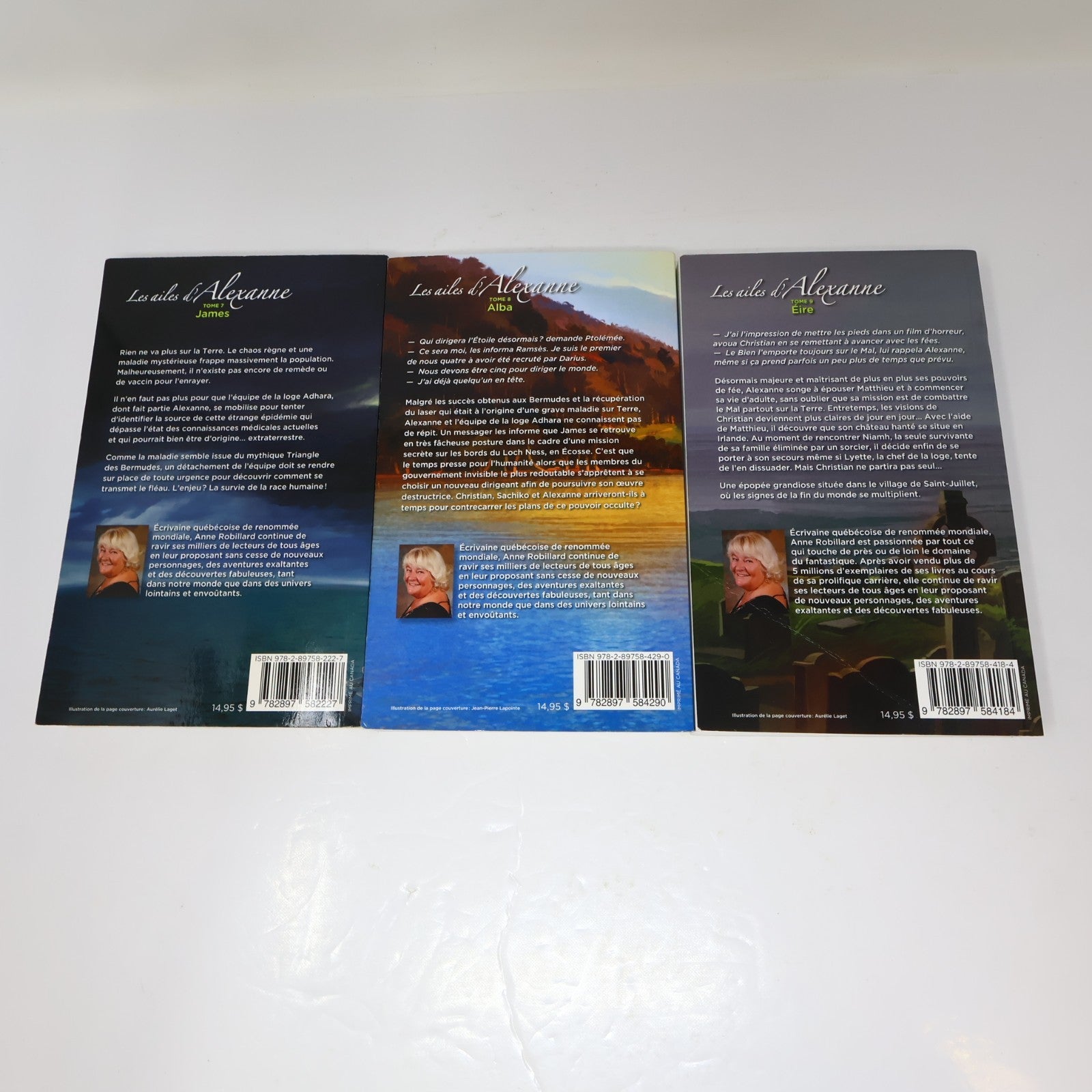 Les Ailes d'Alexanne #1-9 Lot 9 Livres Anne Robillard 4H44/Mikal/Le Faucheur PB