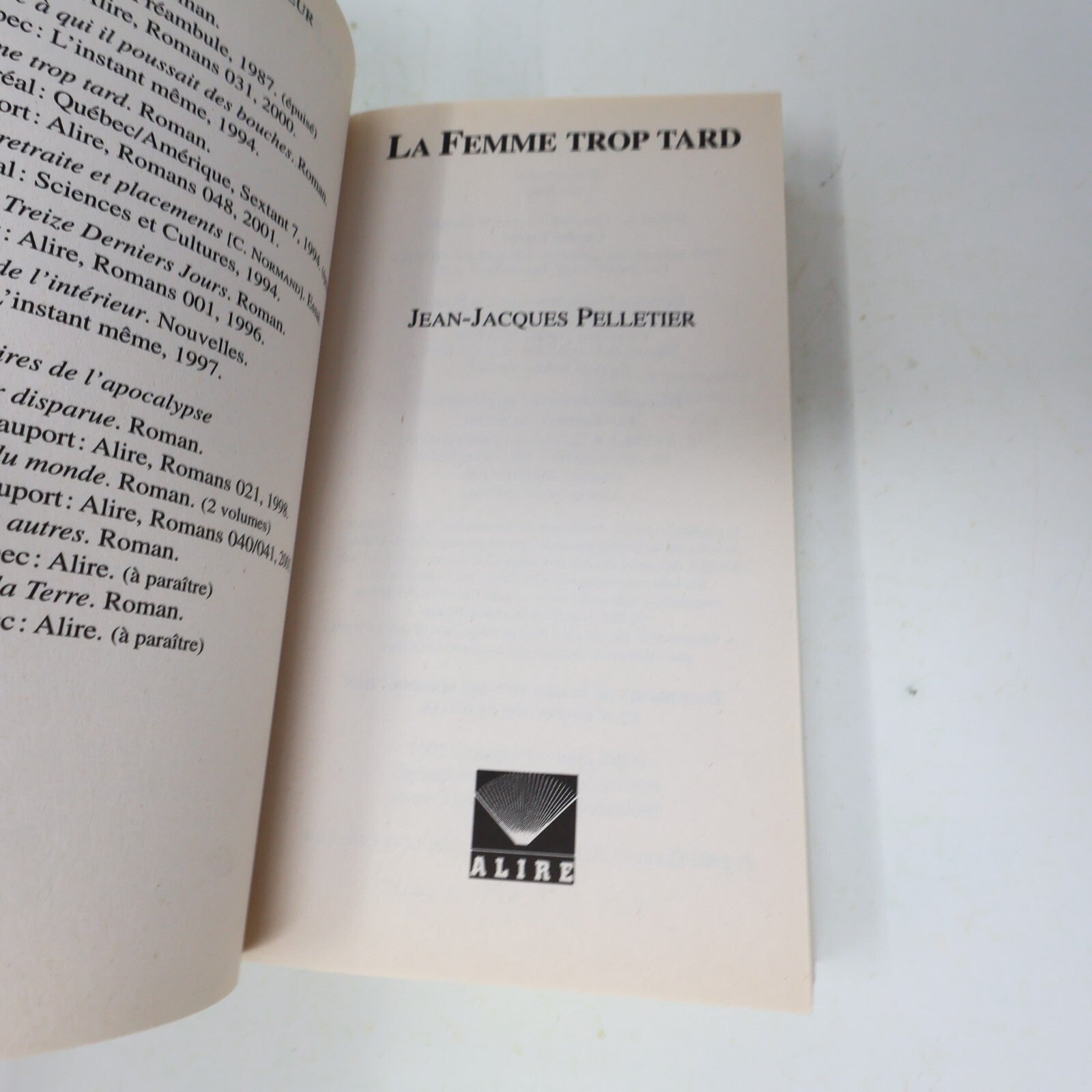 Alire Lot 26 Livres Senécal/Côté/Pelletier Aliss/Reine de Mémoire Français PB