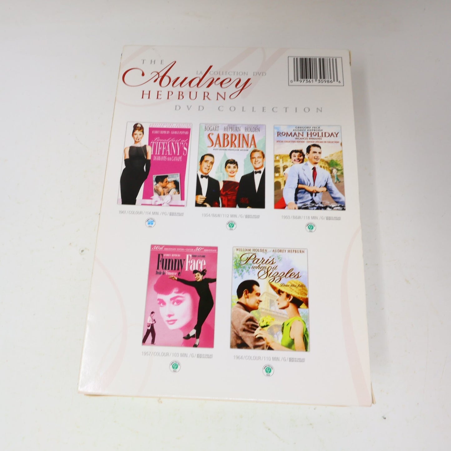 The Audrey Hepburn 5 DVD Collection Breakfast at Tiffany's/Sabrina/Funny Face