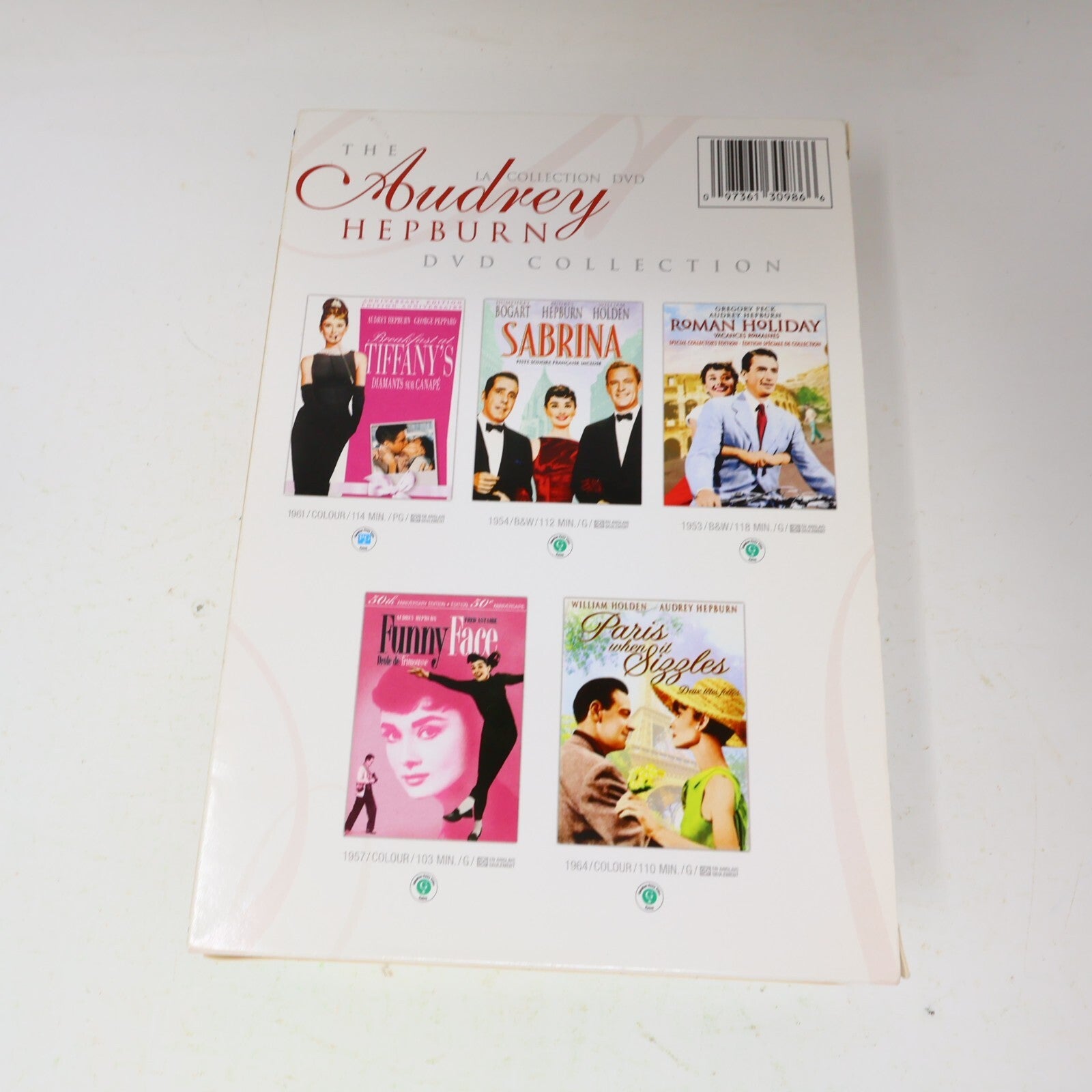 The Audrey Hepburn 5 DVD Collection Breakfast at Tiffany's/Sabrina/Funny Face