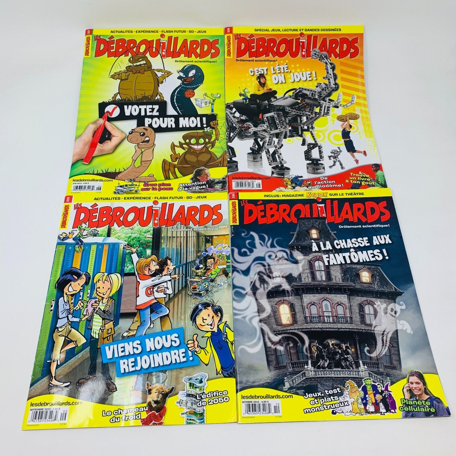 26x Les Débrouillards Magazines Enfants Français 2012-15 Années Incomplètes Lot