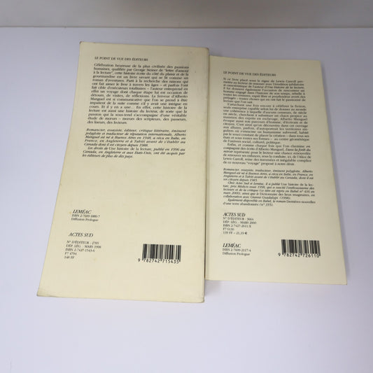 Alberto Manguel Lot 2 Livres Dans la Forêt du Miroir/Histoire de Lecture Essai