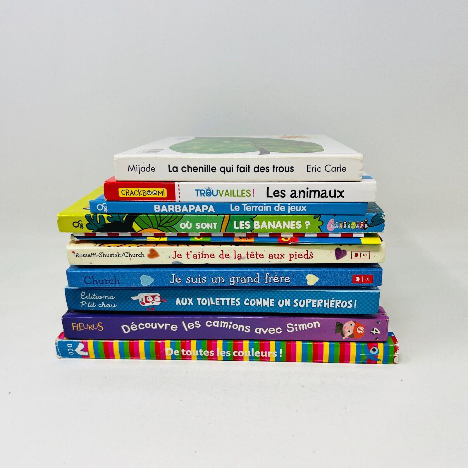 11x Livres Petite Enfance en Français/Very Young Children Books Lot in French