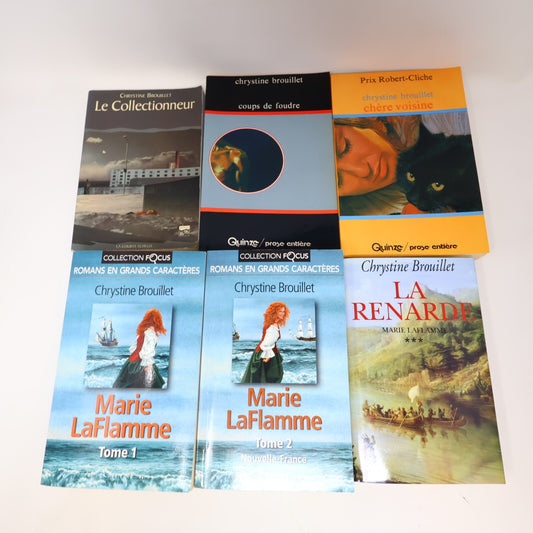 Chrystine Brouillet Lot 8 Livres Marie Laflamme/Le Collectionneur/Chère Voisine