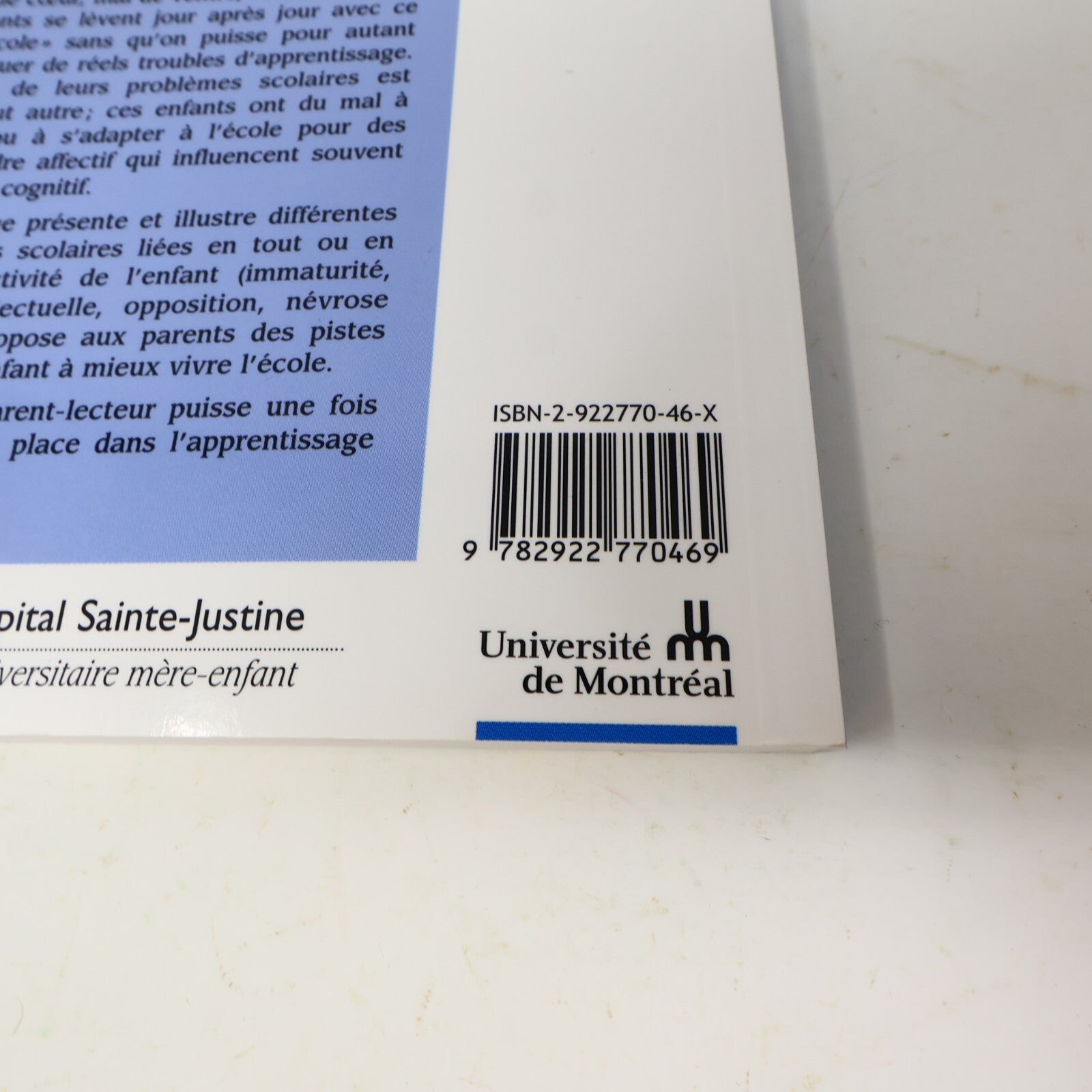 Lot 3 Livres Éducation Parentalité Troubles d'Apprentissage Sainte-Justine