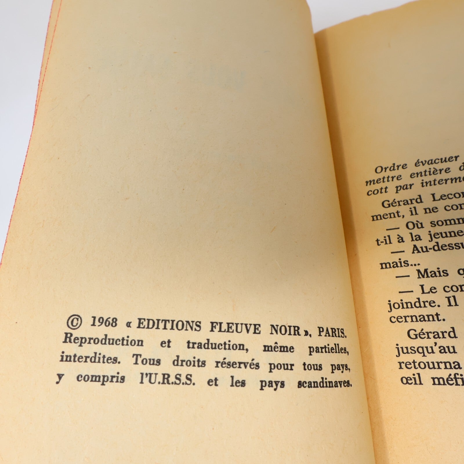 Lot 2 Livres Espionnage Fleuve Noir Ribes/Joste/Arno Le Comte Vous Salue 1960s