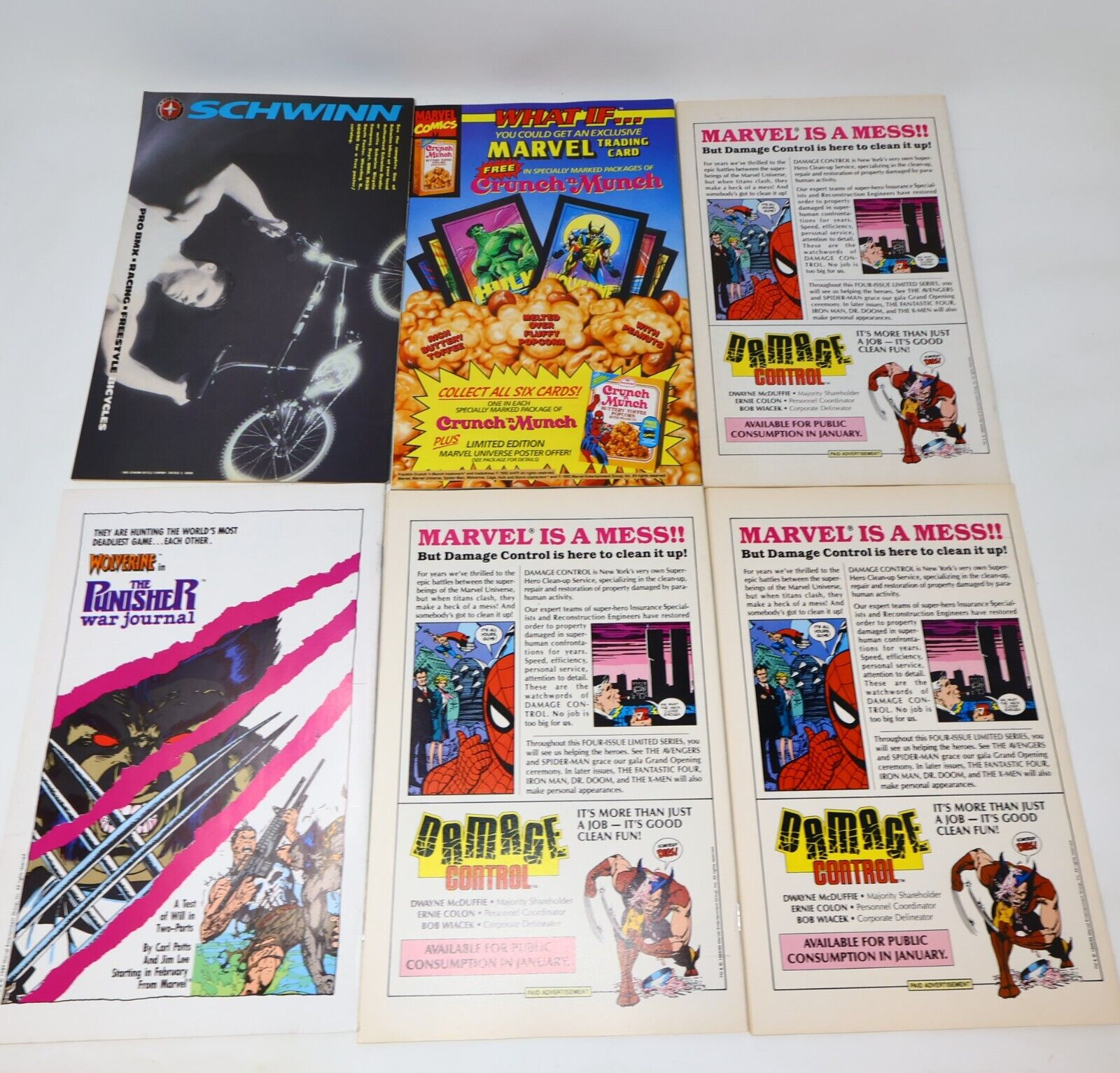 Lot of 9 Mixed Marvel Comics Psi Force Saint Sinner Sub-Mariner Deathlok 1989-93
