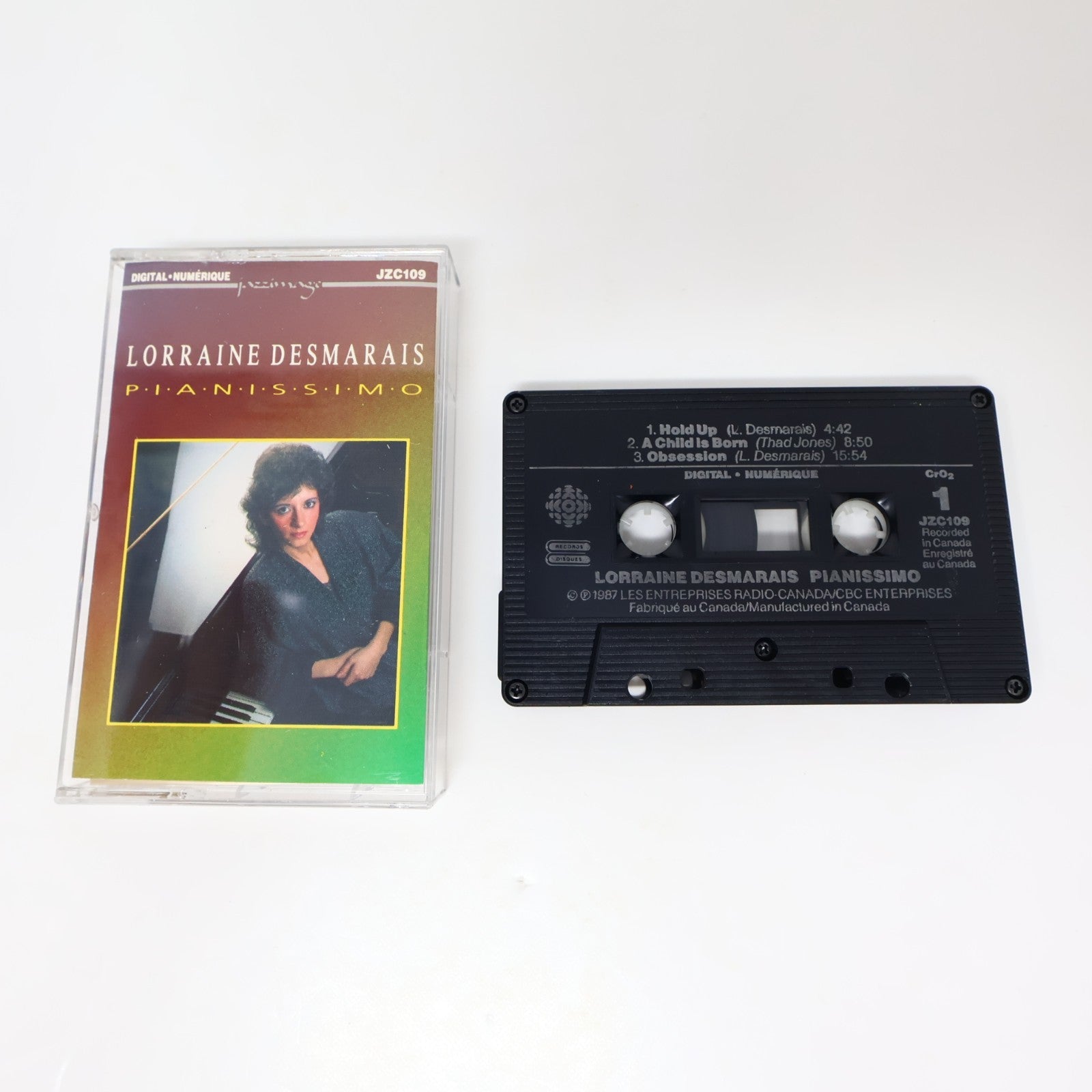 Lorraine Desmarais 2 Cassettes Lot Pianissimo/Andiamo JazzImage Hold up/Caravan