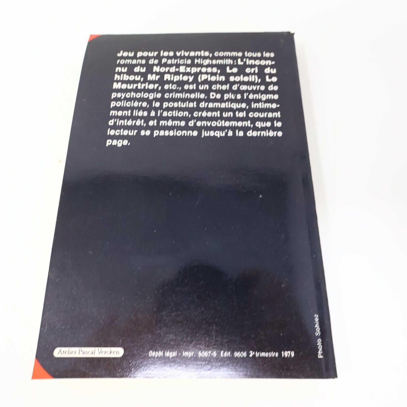 Lot 4 Patricia Highsmith Jeu pour les Vivants Cellule Verte Meurtrier Livres 70s