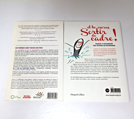 Les 7 Clés du Leadership Féminin/Et tu Oseras Sortir du Cadre Lot 2 Livres PB