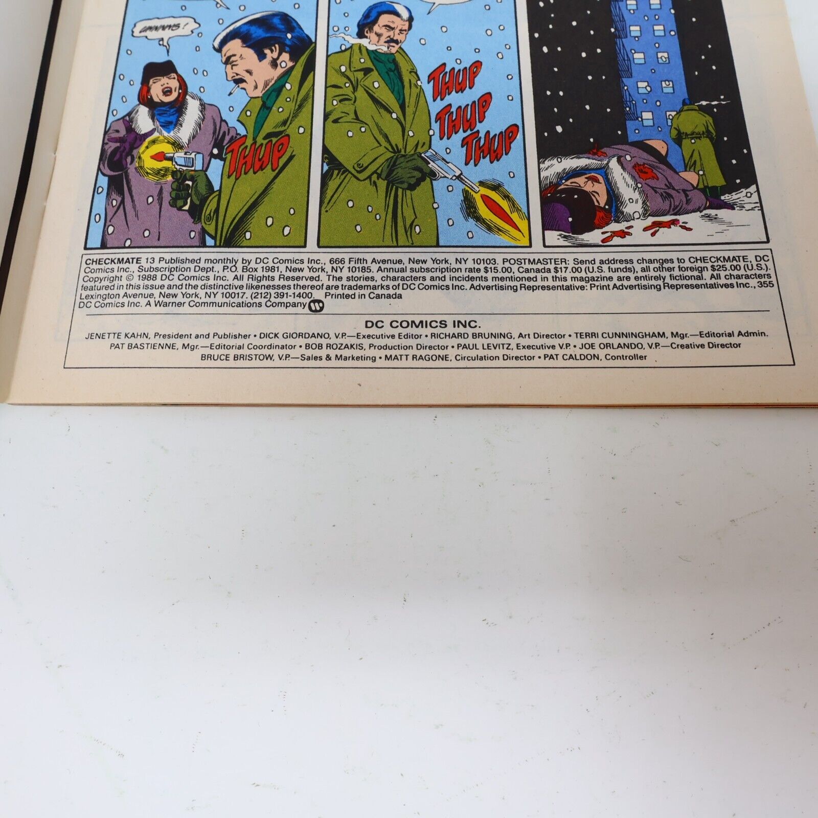 Lot 5 Comics Checkmate #6-7, 9, 13 Kupperberg/Erwin/Hoberg/Vey DC 1988-89