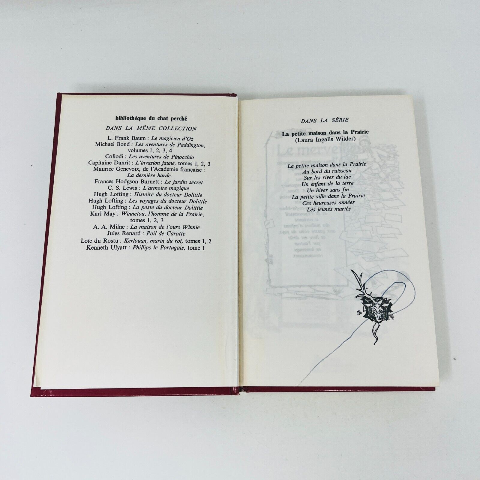 5x Bibliothèque du Chat Perché Oz Peter Pan Docteur Dolittle Lot Livres Français