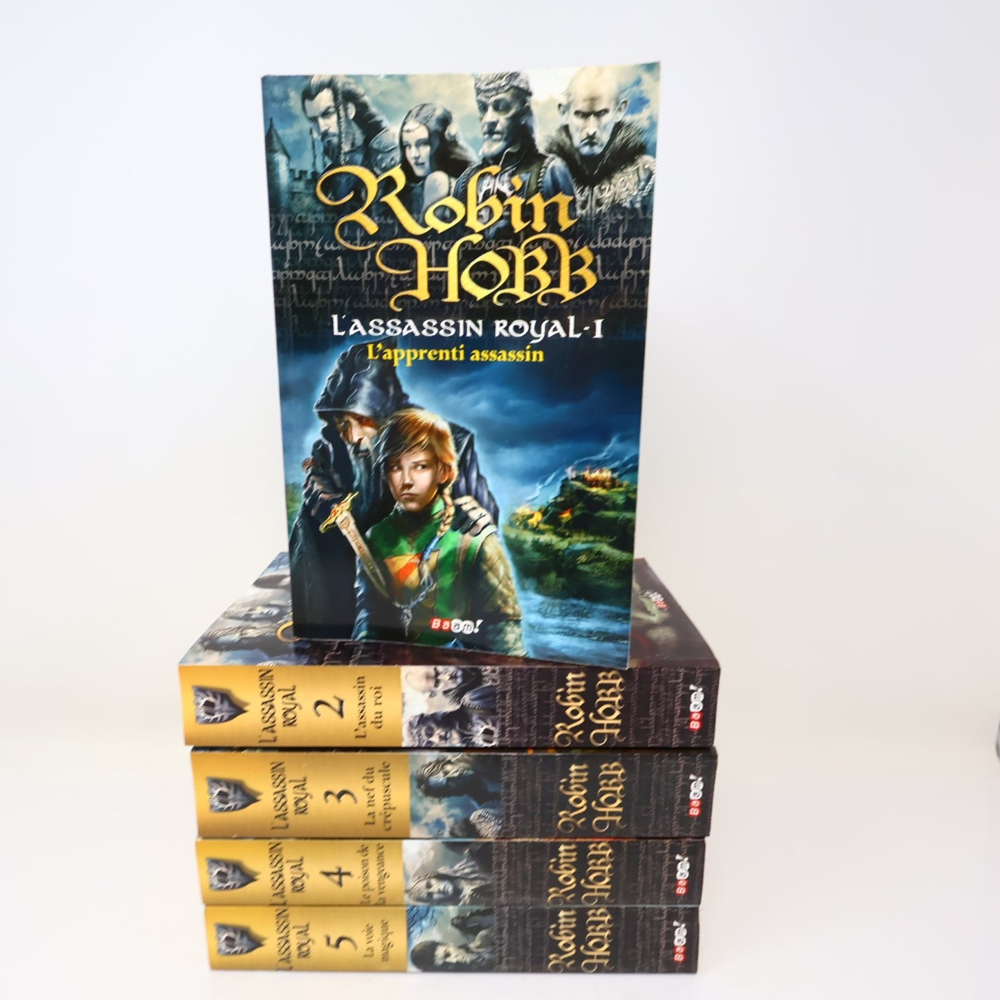 L'Assassin Royal #1-5 Lot 5 Livres Robin Hobb Baam! L'Apprenti Assassin Fantasy