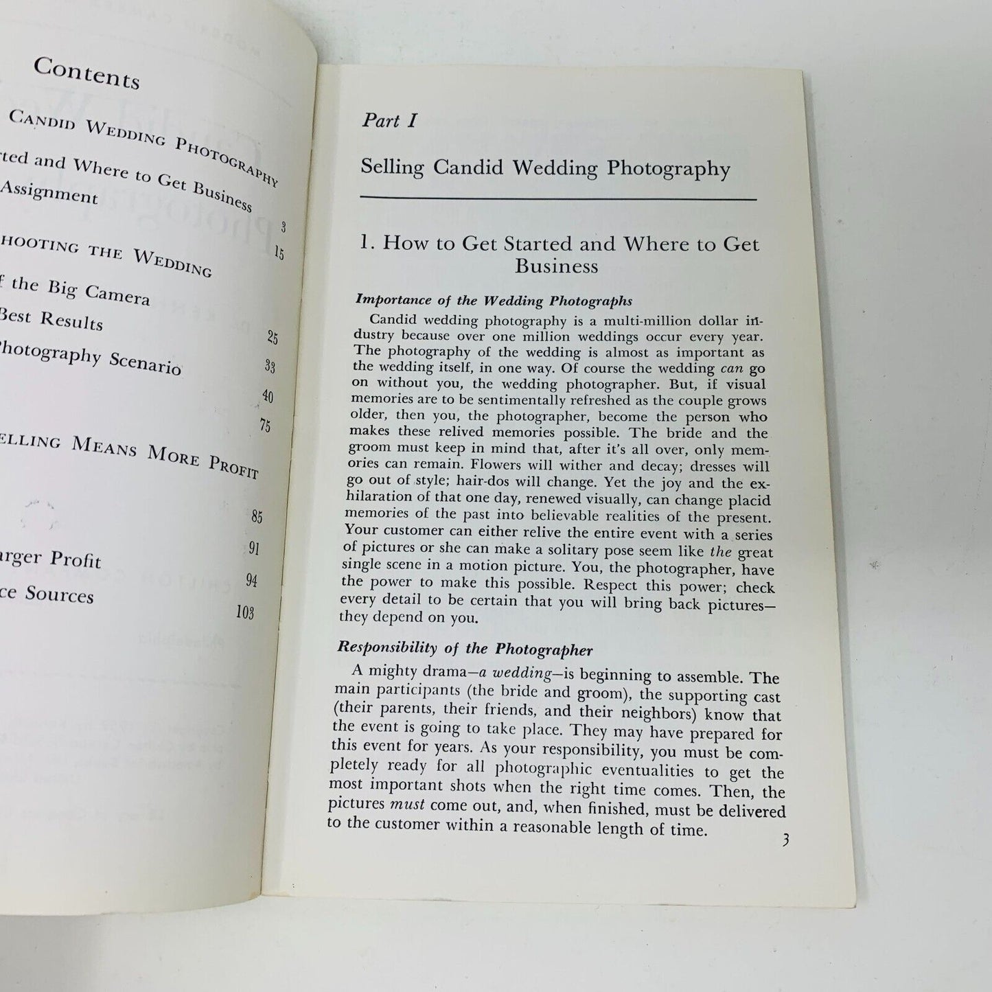 1959 Candid Wedding Photography Guide Dr Kenneth S. Tydings Modern Camera Series
