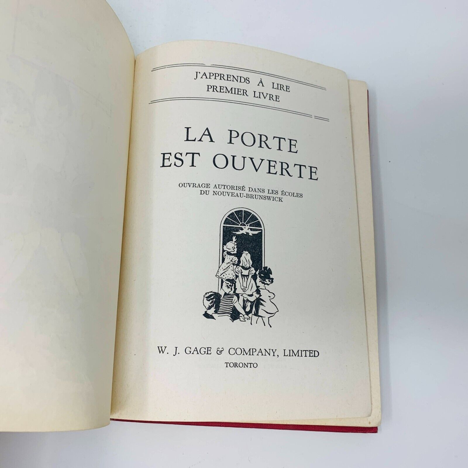 50's La Porte est Ouverte J'Apprends à Lire Premier Livre Cage Illustré Français