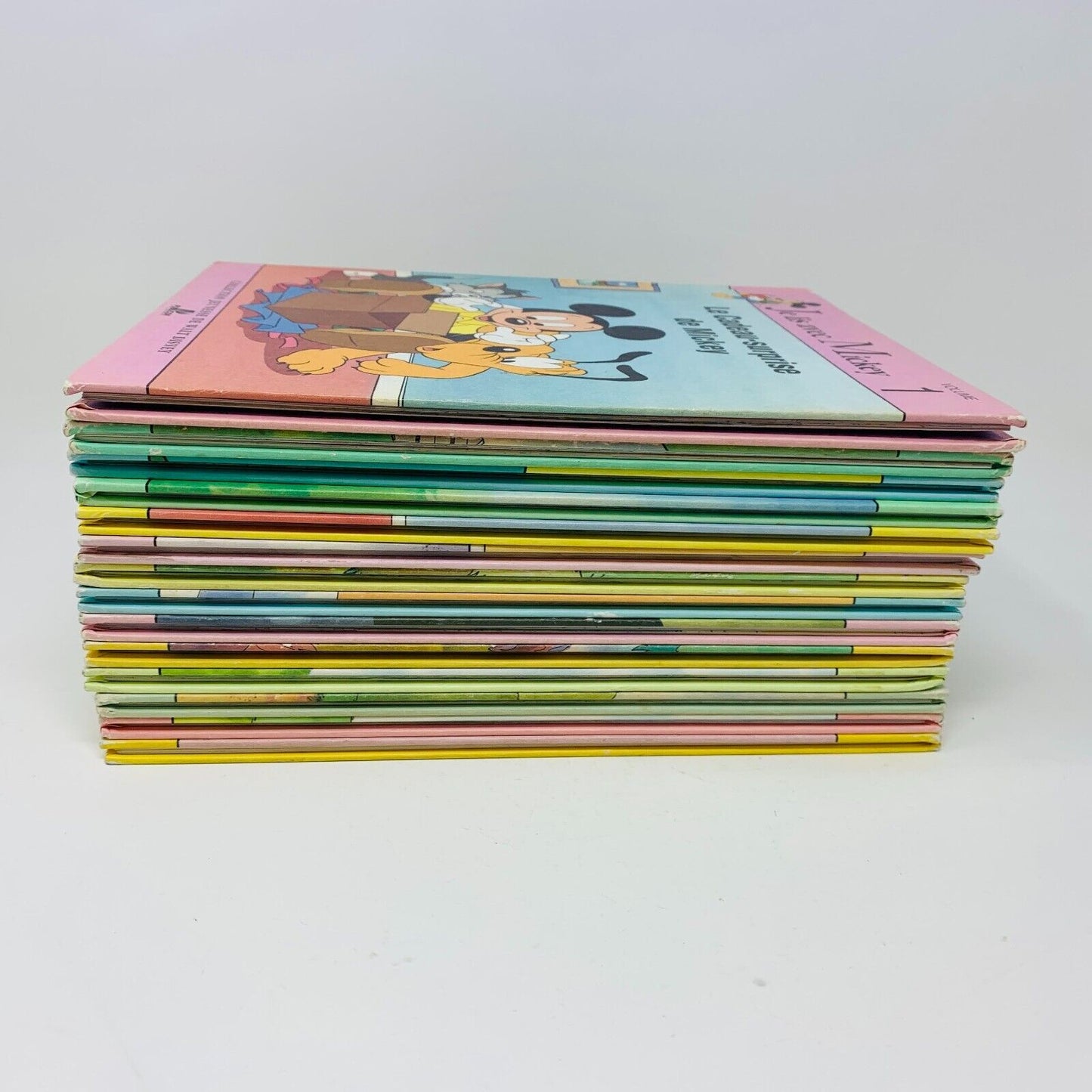Je Lis avec Mickey Lot de 14 Livres Disney Enfants Français Children French 90s