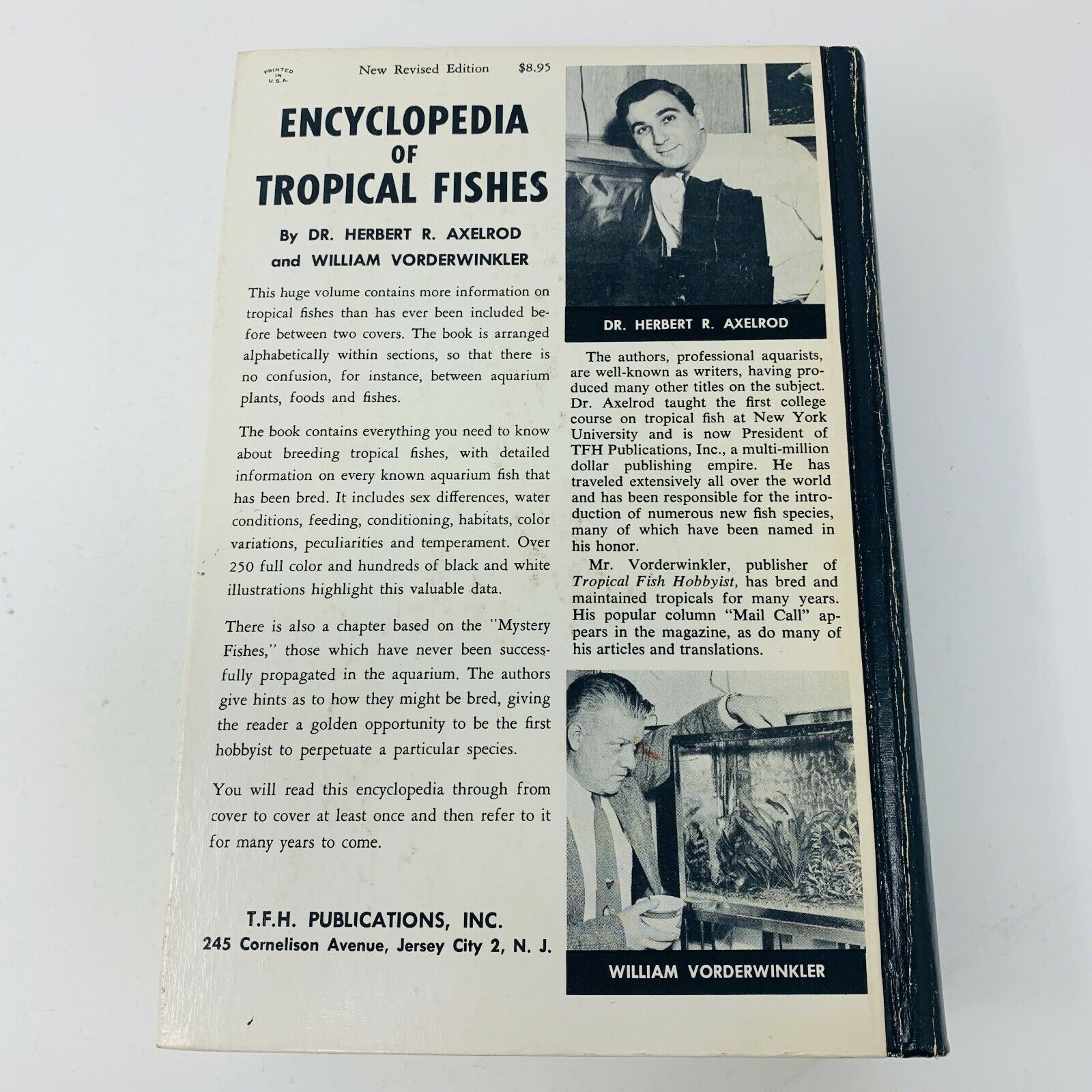 1966 Encyclopedia of Tropical Fishes Techniques of Breeding Herbert R. Axelrod
