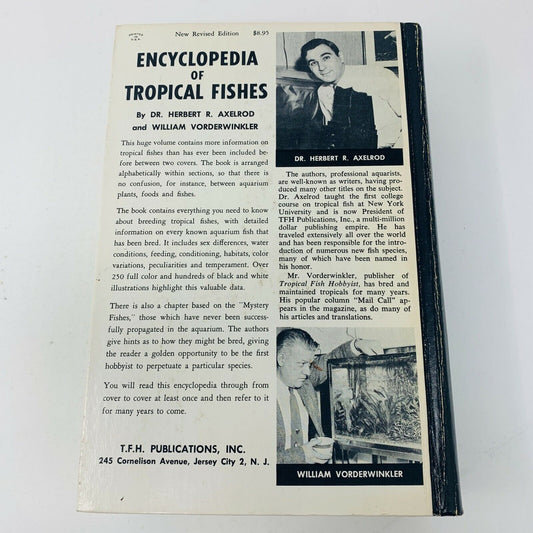 1966 Encyclopedia of Tropical Fishes Techniques of Breeding Herbert R. Axelrod