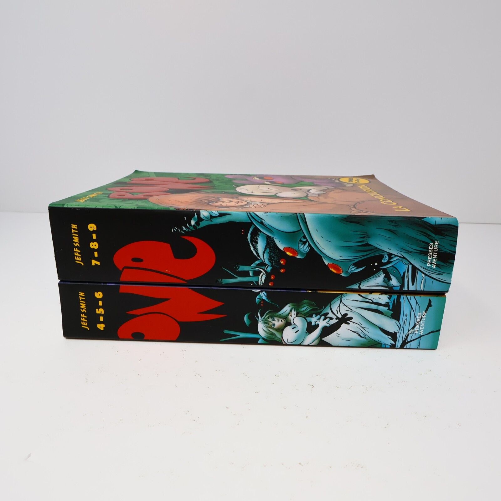 Lot 2 Livres Bone #4-9 Jeff Smith Omnibus Bande Dessinée BD La Suite Français PB