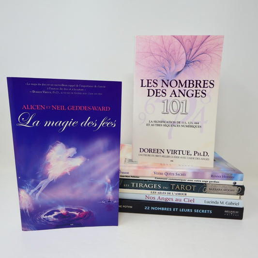 Ésotérisme Spiritualité Anges Lot 8 Livres Français French Virtue/Moore/Warren