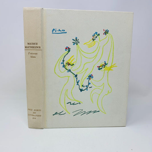 1961 L'Oiseau Bleu Rombaldi Nobel Littérature Maurice Maeterlinck Picasso Cover