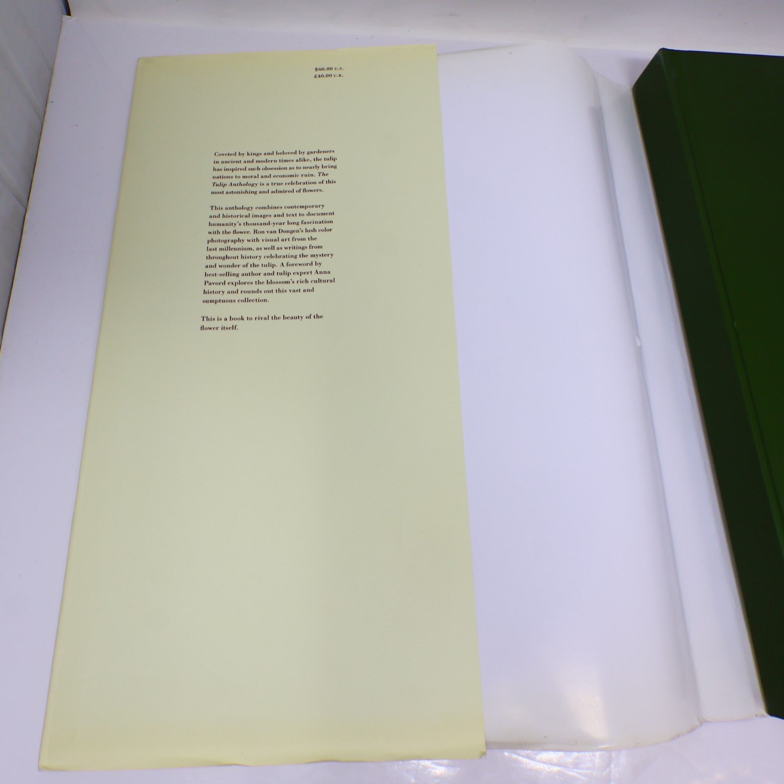 The Tulip Anthology Ron Van Dongen Chronicle Books 2010 HC DJ Art Photography