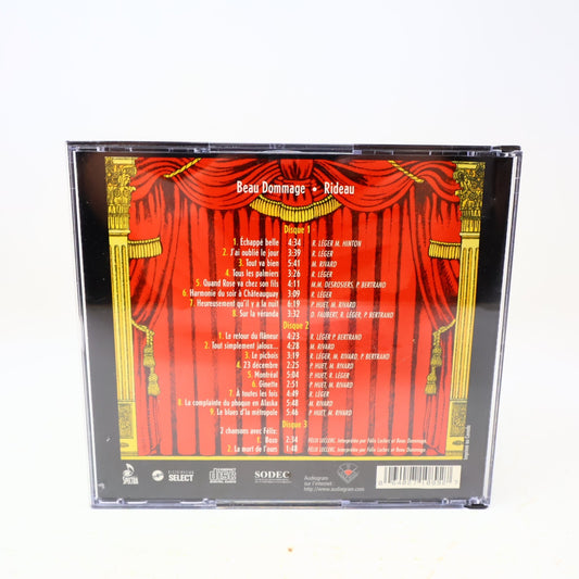 Beau Dommage Rideau Boîtier 3 CD 2007 Concert Chansons avec Félix Leclerc Testé
