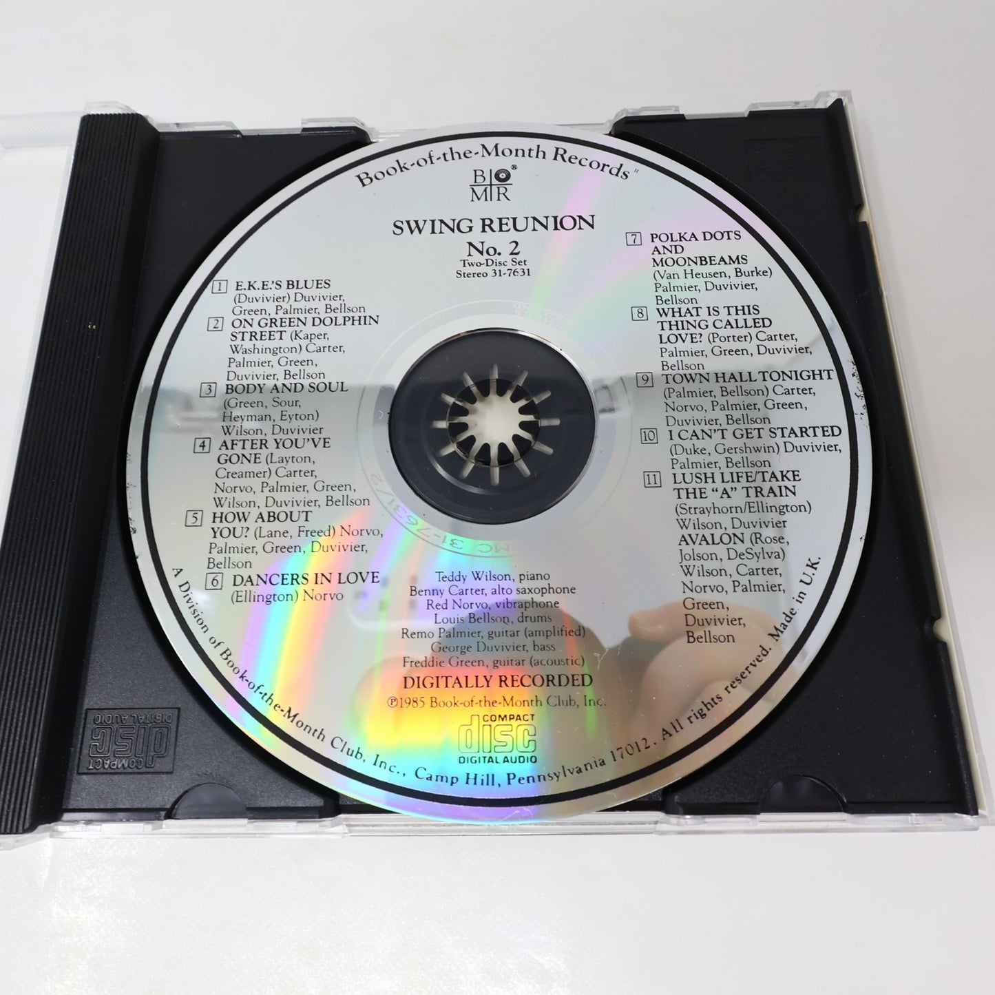 Swing Reunion #1-2 Book of the Month BMR 2 CD Lot 1985 Rosetta/Evening Star