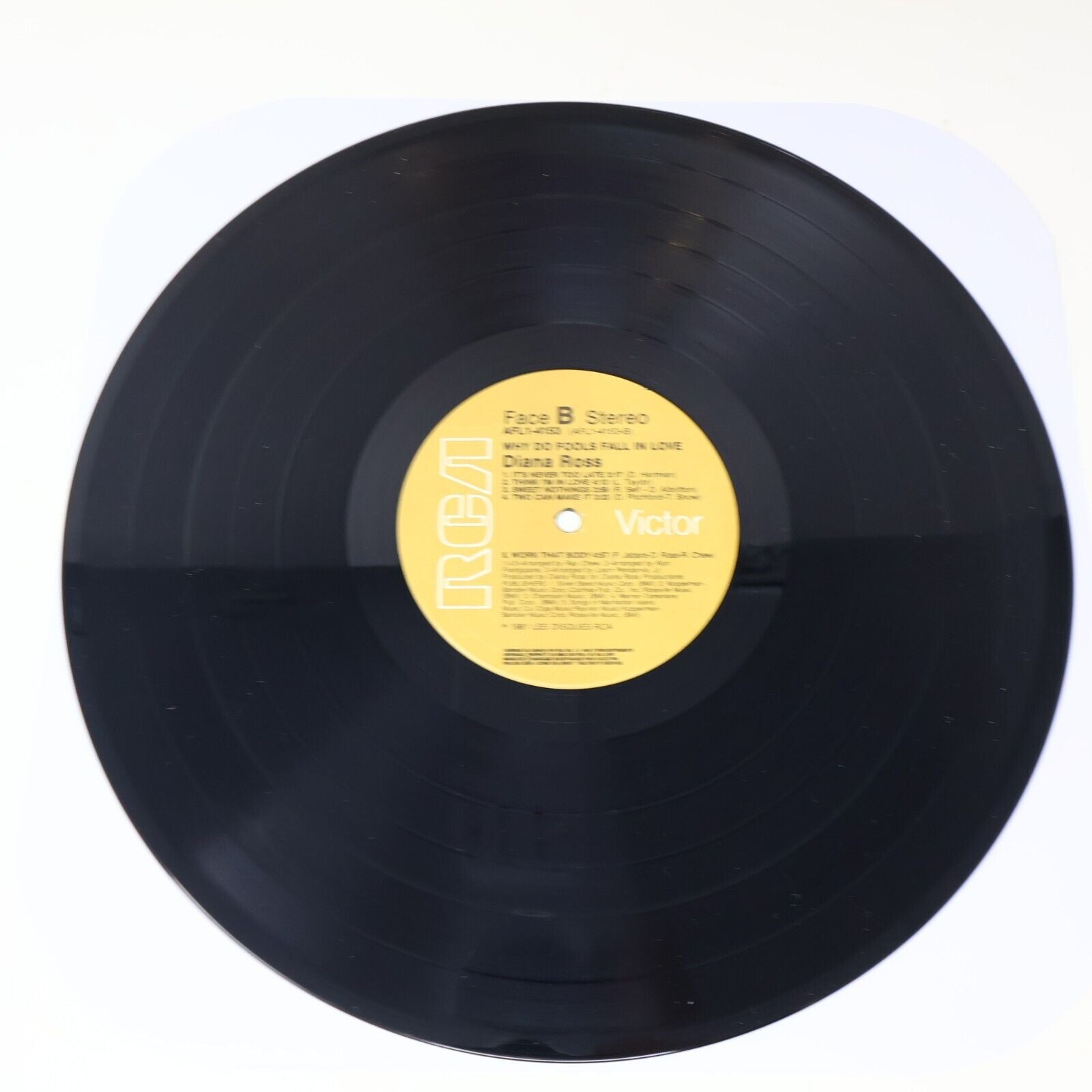 Diana Ross Why Do Fools Fall In Love LP Record Vinyl 1981 RCA Victor AFL1-4153