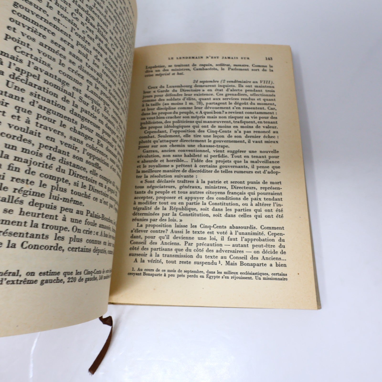Le Dix-Huit Brumaire Albert Ollivier Nrf Gallimard 1959 HC Napoléon Bonaparte