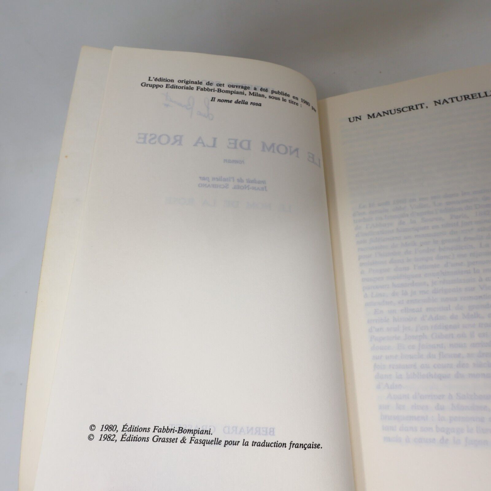 Umberto Eco Le Nom de la Rose Baudolino Pendule de Foucault Lot 4 Livres Roman