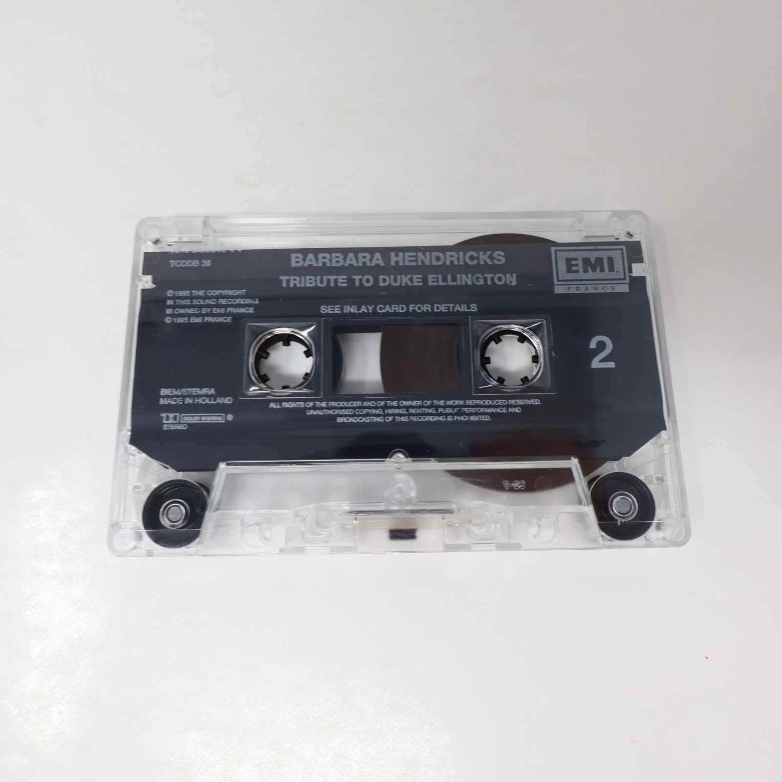 Barbara Hendricks/Monty Alexander Trio Tribute To Duke Ellington Cassette 90s