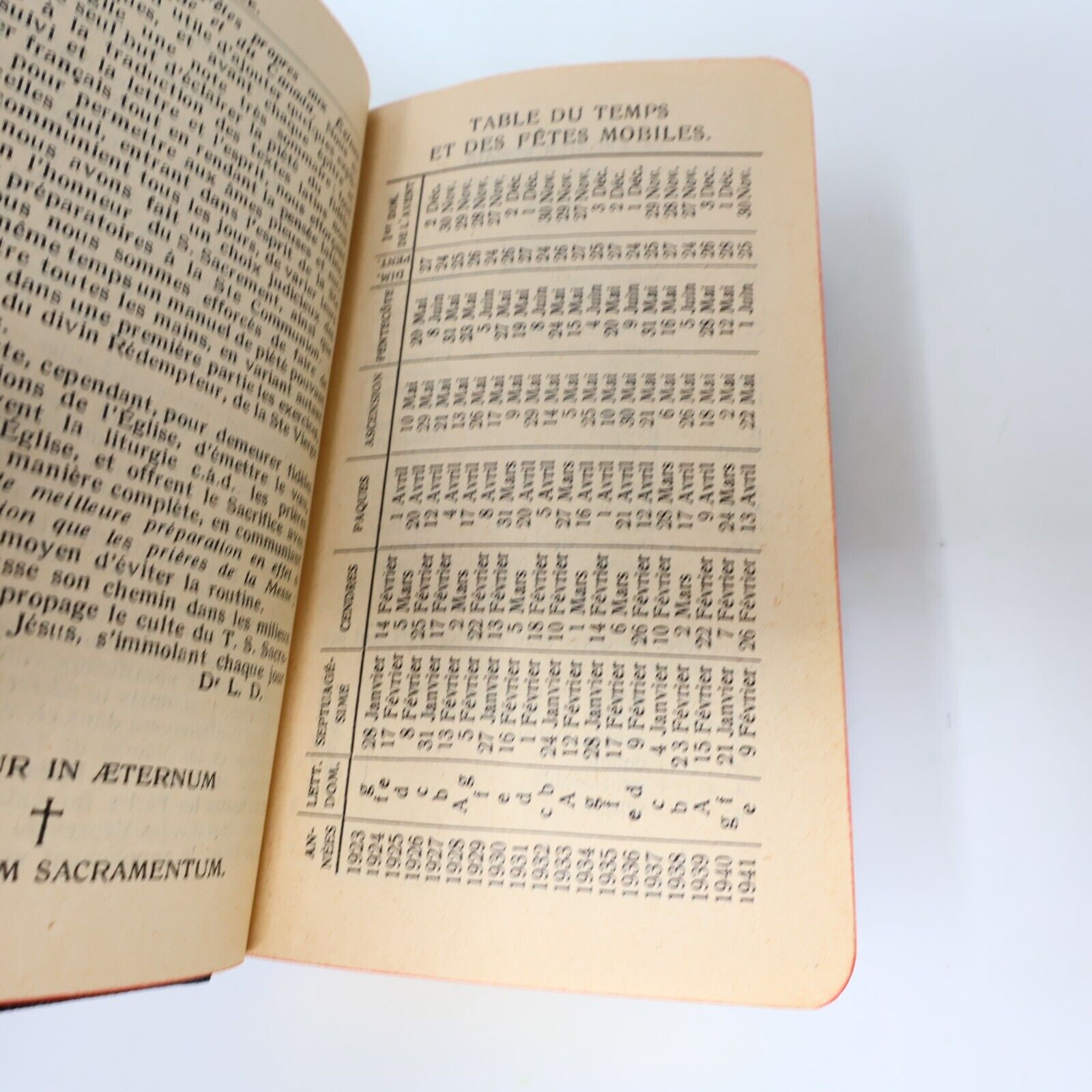 1922 Paroissien Romain Missel Vespéral Expliqué Proost Religion Français Latin
