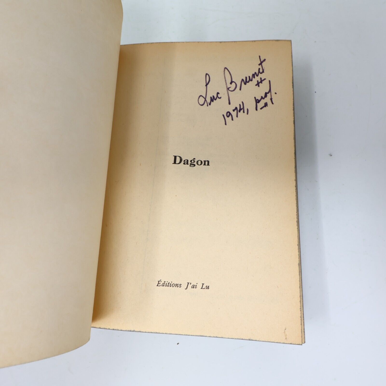 Lot 3 H.P. Lovecraft Dagon Affaire Charles Dexter Ward Livres Français 70s Pb