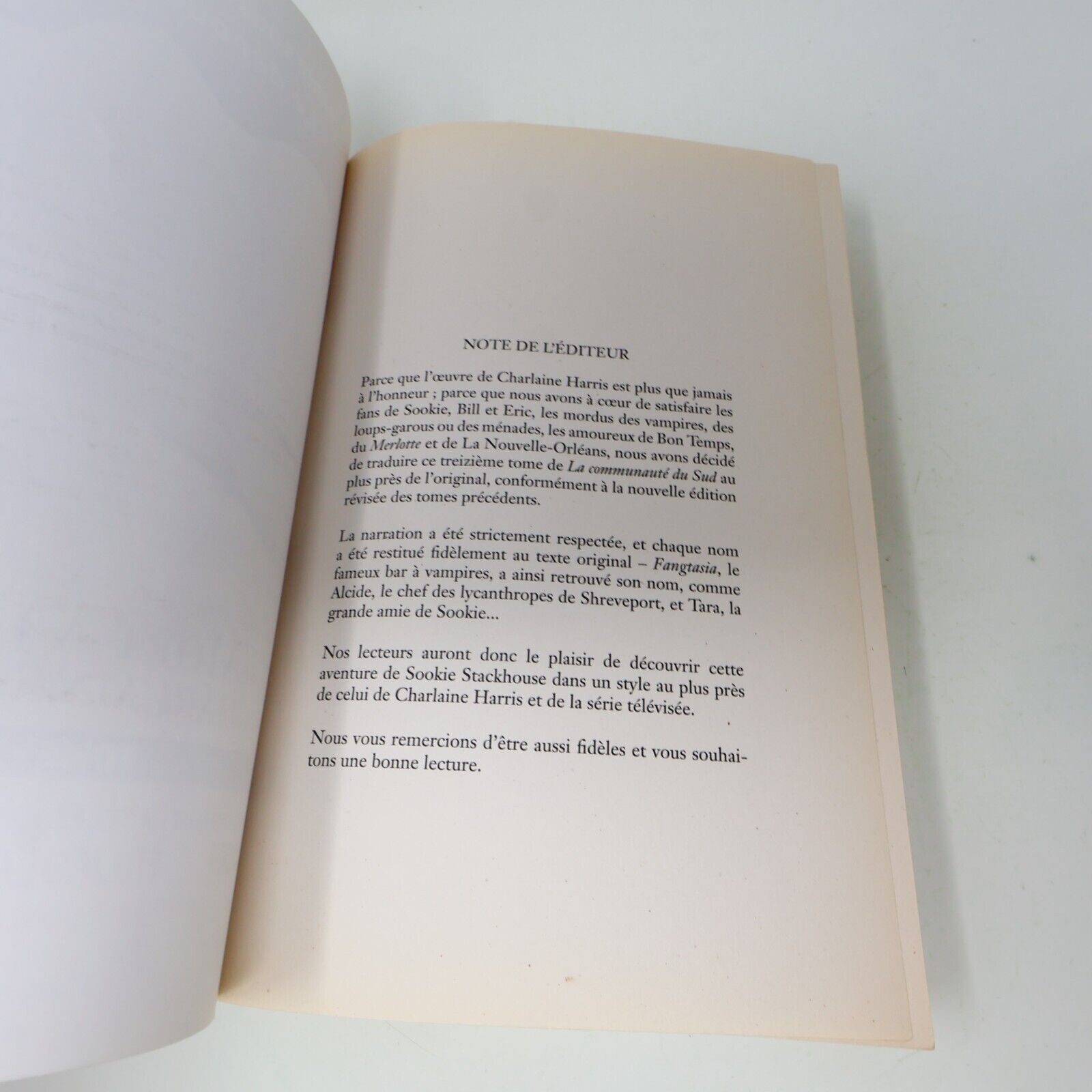 2014 Mort à Jamais Charlaine Harris Sookie Stackhouse #13 La Communauté du sud