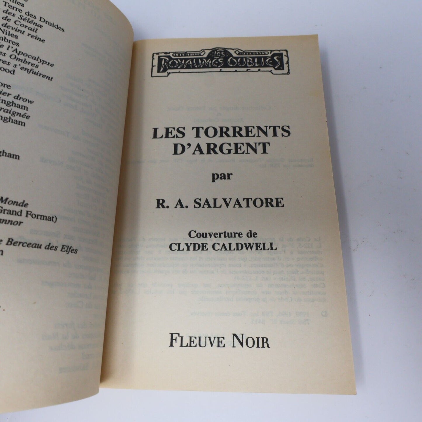 1996 Royaumes Oubliés #16 Les Torrents d'Argent La Trilogie du Val Bise Fantasy
