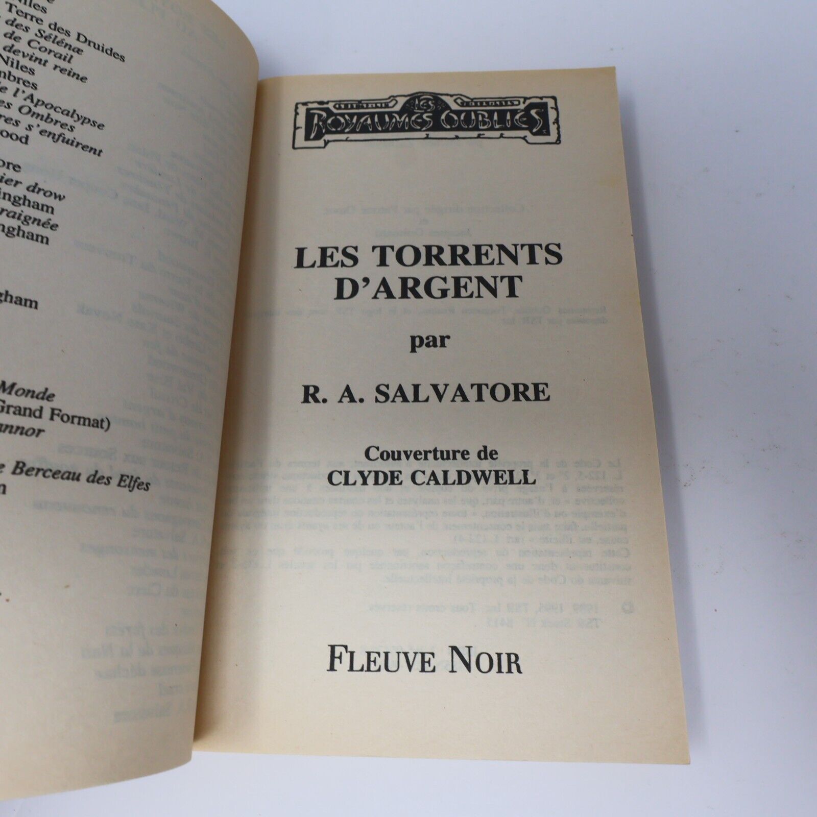1996 Royaumes Oubliés #16 Les Torrents d'Argent La Trilogie du Val Bise Fantasy