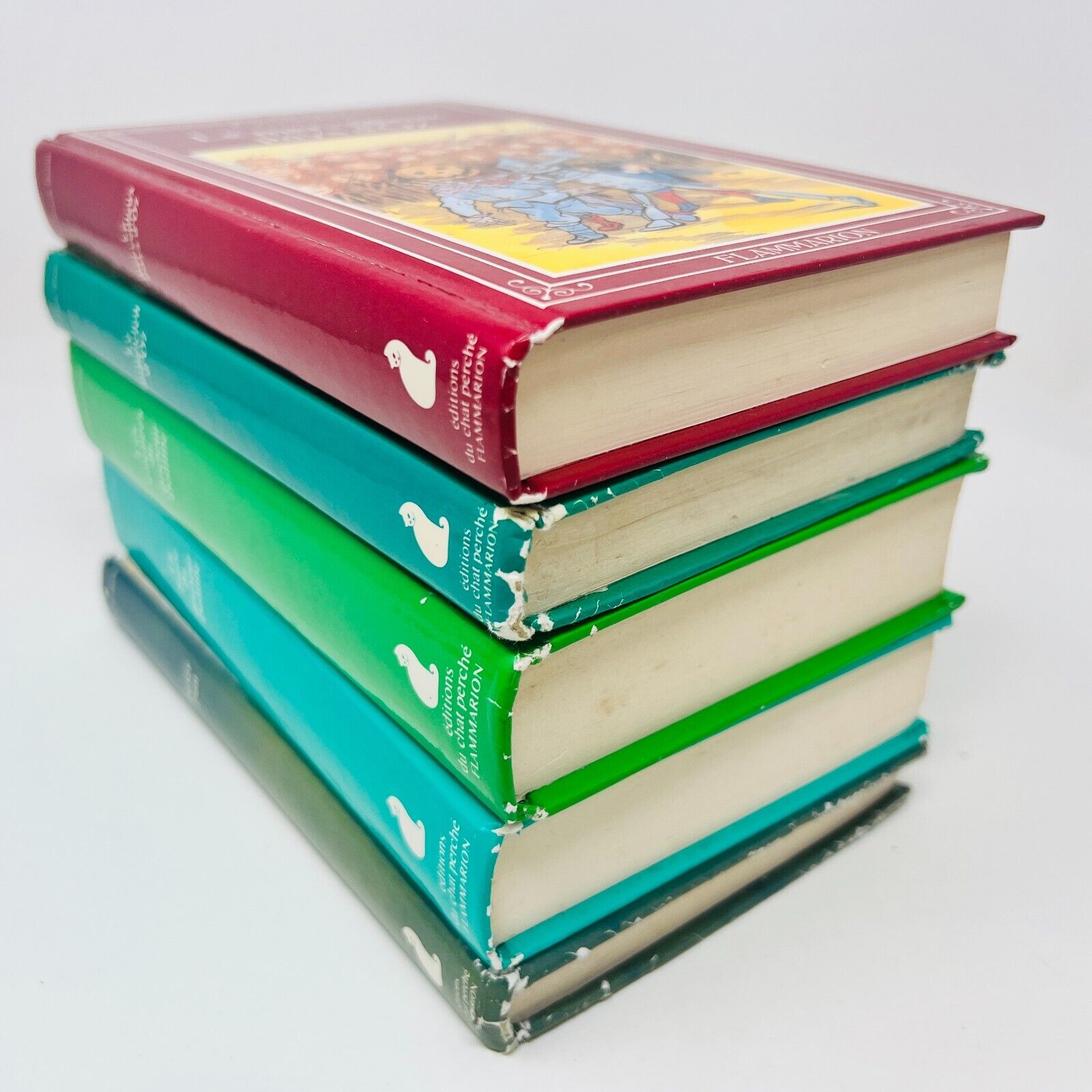 5x Bibliothèque du Chat Perché Oz Peter Pan Docteur Dolittle Lot Livres Français