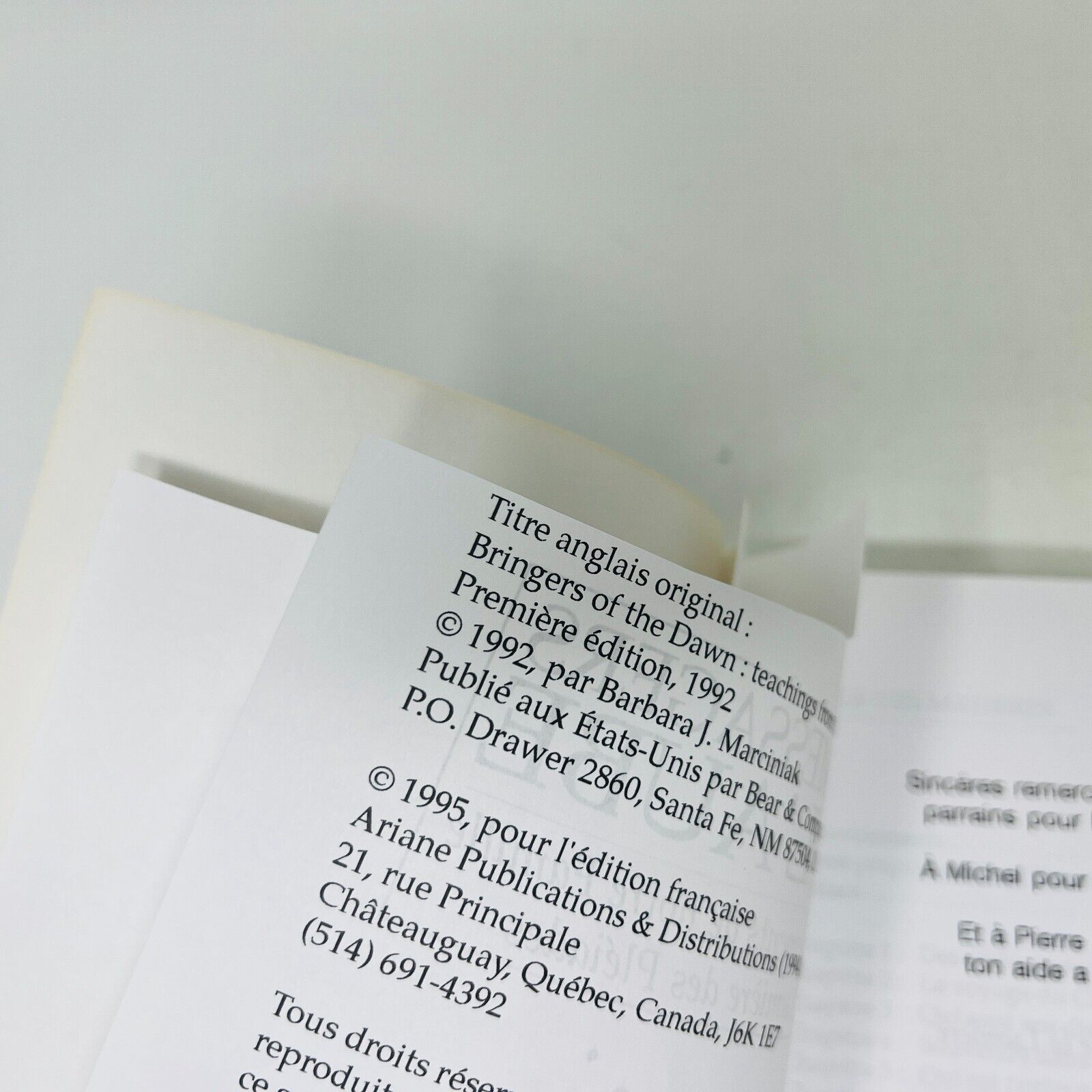 1997 Messagers de l'Aube de Barbara Marciniak Livre Ariane Lumière des Pléiades