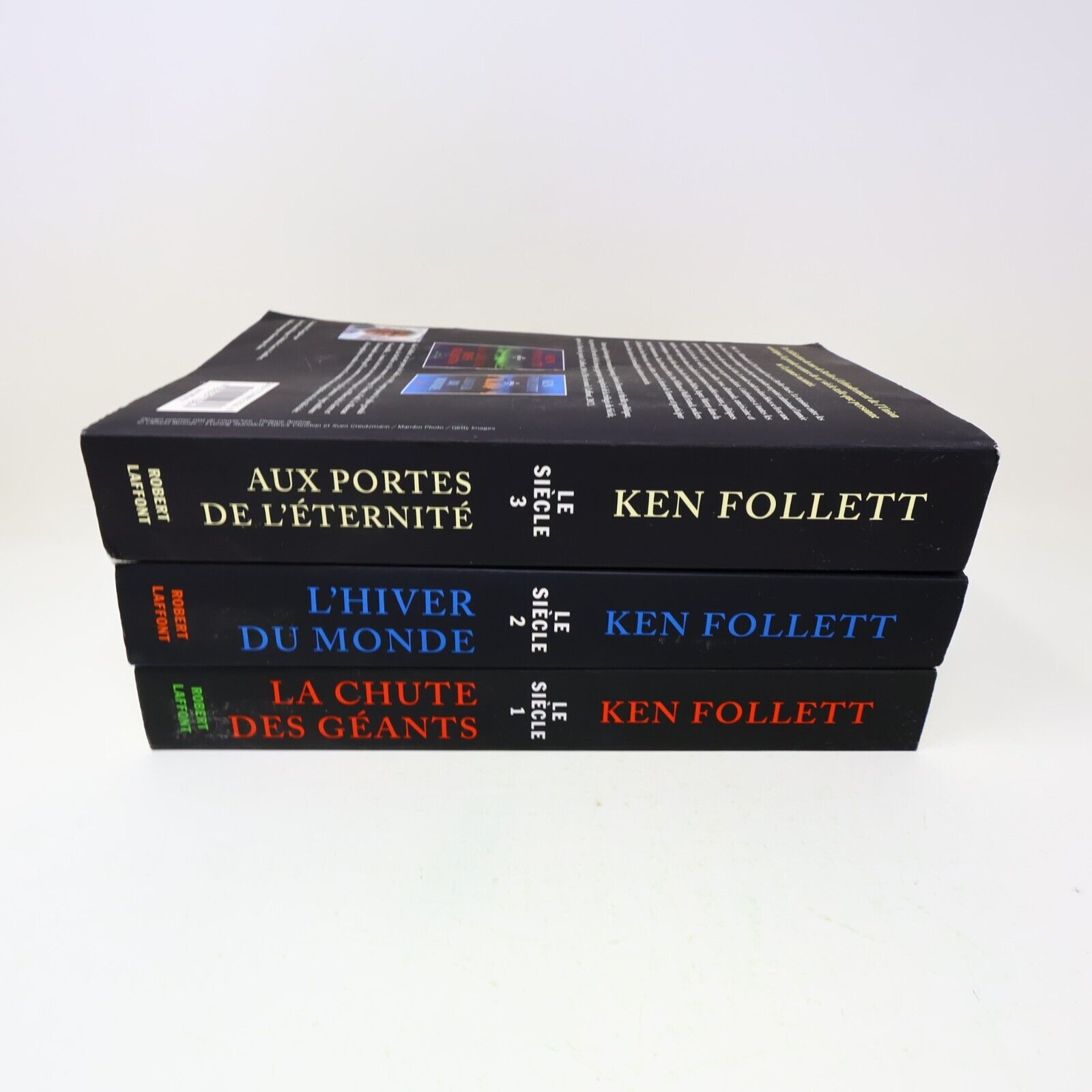 Série Complète Le Siècle #1-3 Lot Ken Follett Français French Robert Laffont PB