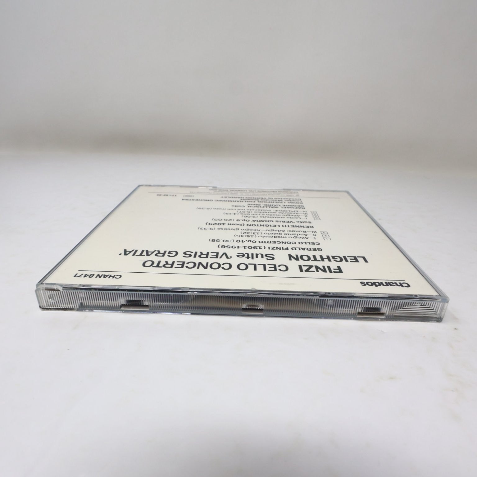 Finzi Cello Concerto Leighton Veris Gratia CD 1986 Classical Chandos Wallfisch