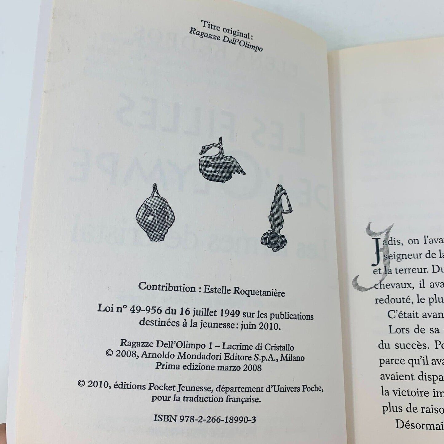 Les Filles de l'Olympe #1-3 Série Complète Pocket Jeunesse Elena Kedros Français