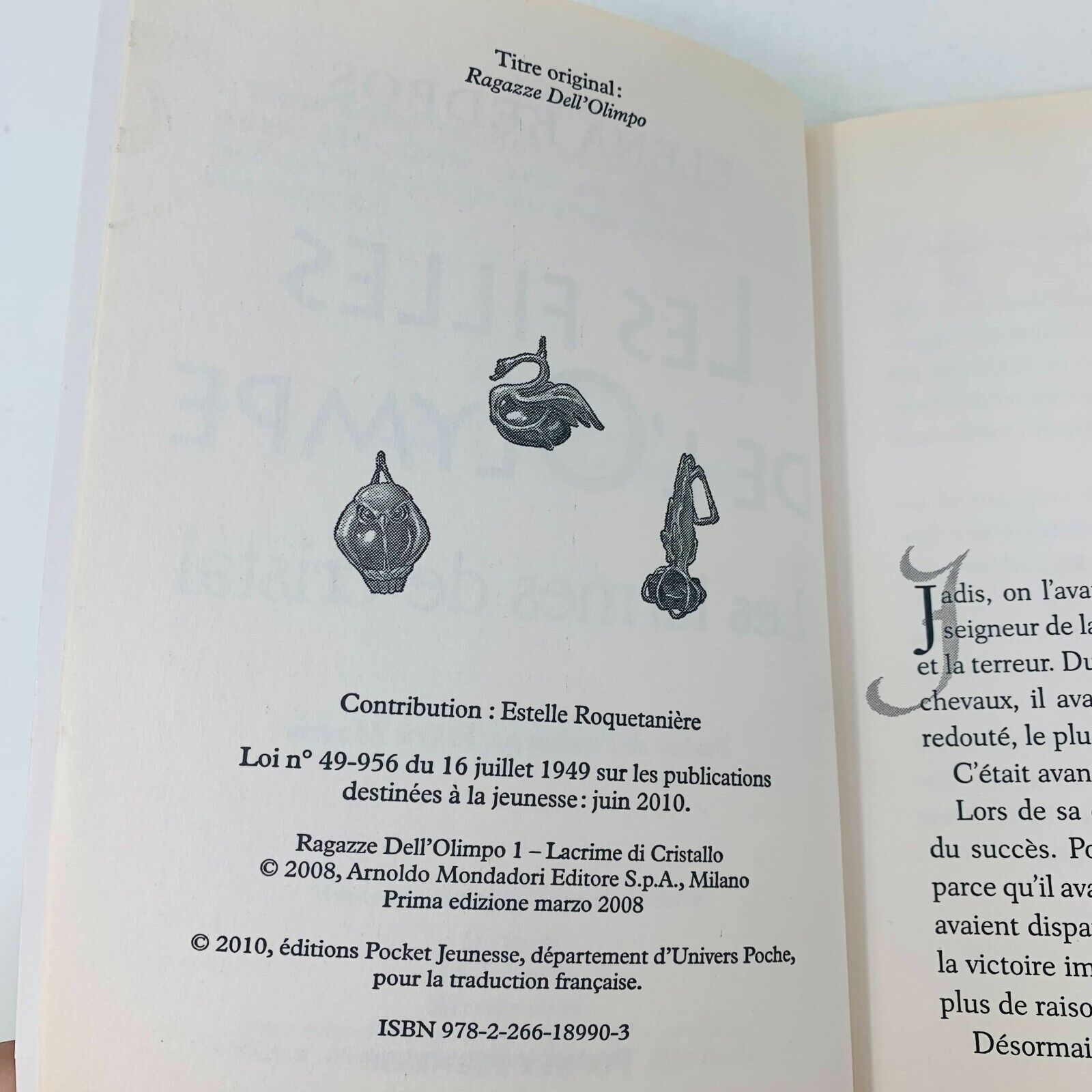 Les Filles de l'Olympe #1-3 Série Complète Pocket Jeunesse Elena Kedros Français
