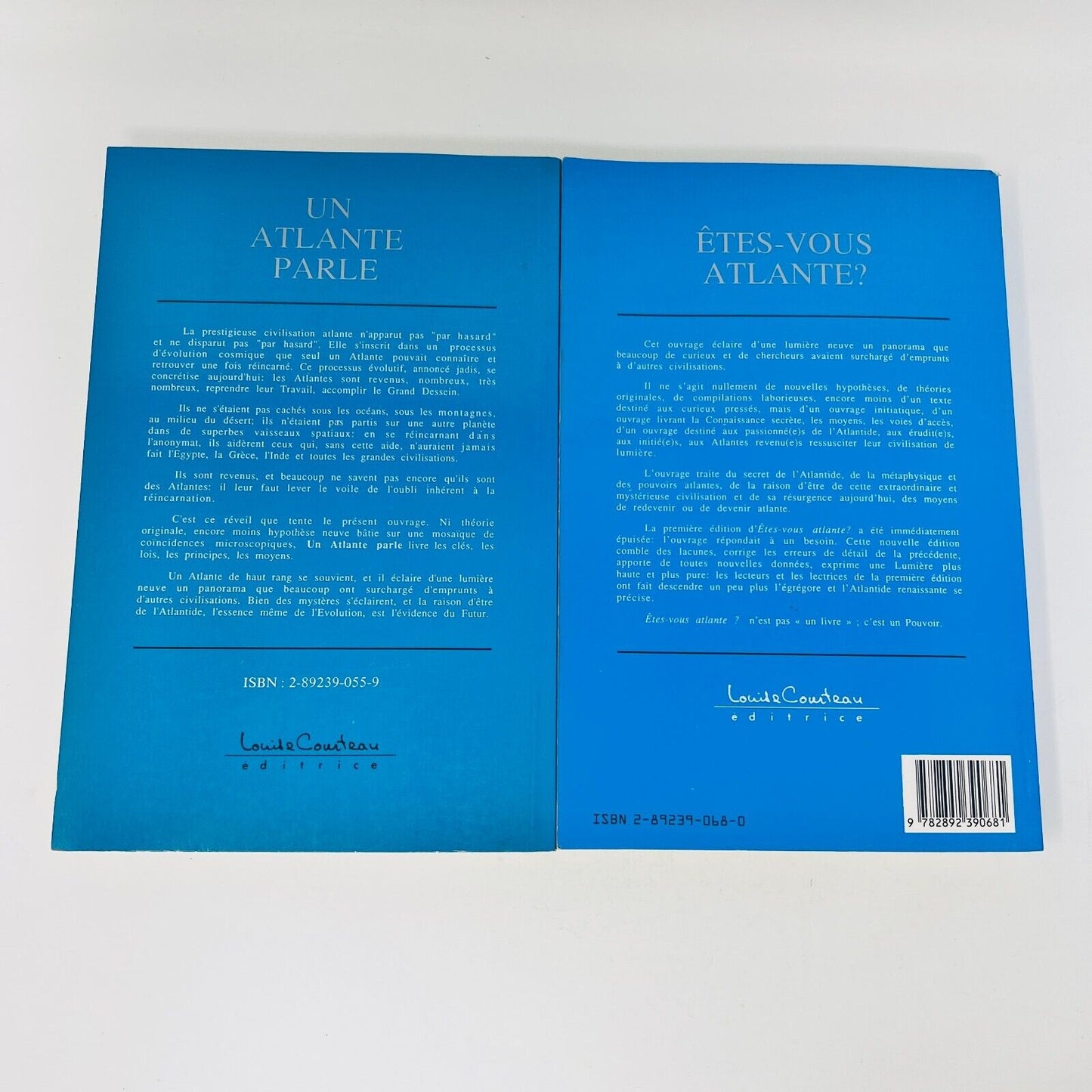 Êtes-Vous Atlante?/Un Atlante Parle Claude Gérard Sarrazin Lot Livres Atlantide