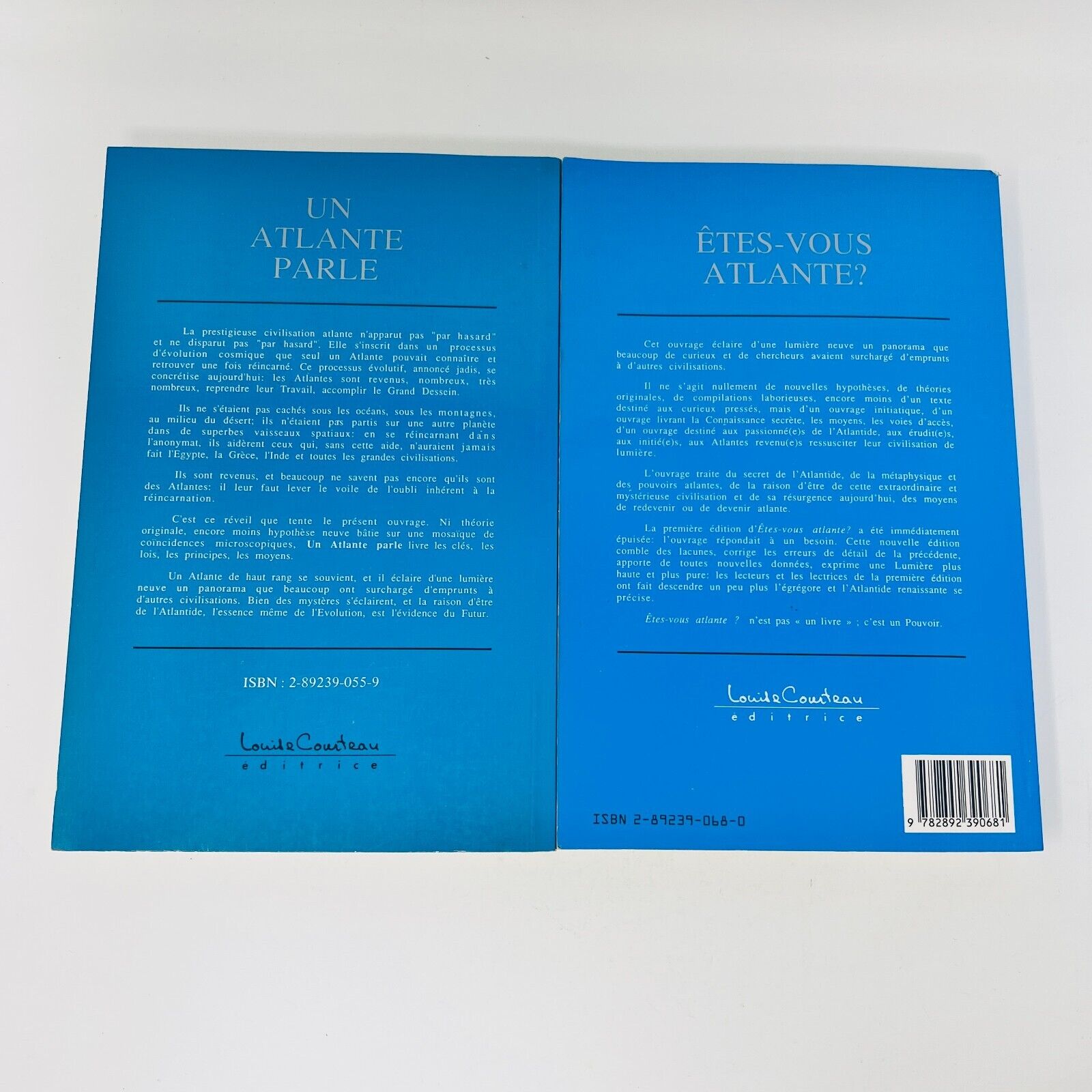 Êtes-Vous Atlante?/Un Atlante Parle Claude Gérard Sarrazin Lot Livres Atlantide