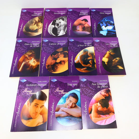 Harlequin Collection Audace Romance Érotisme Lot 11 Livres Français French 2000s