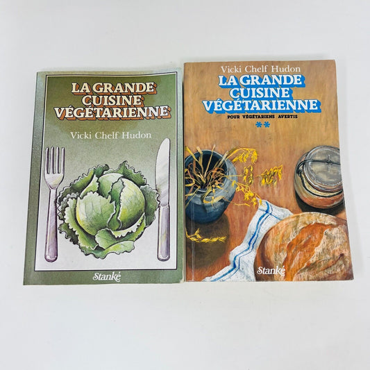 La Grande Cuisine Végétarienne 1-2 Stanké Vicki Chelf Hudon Lot Livres Recettes