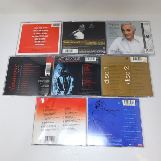 Charles Aznavour Lot 8 CD Je Voyage/Jazznavour/Encores/Plus Bleu/Grands Succès