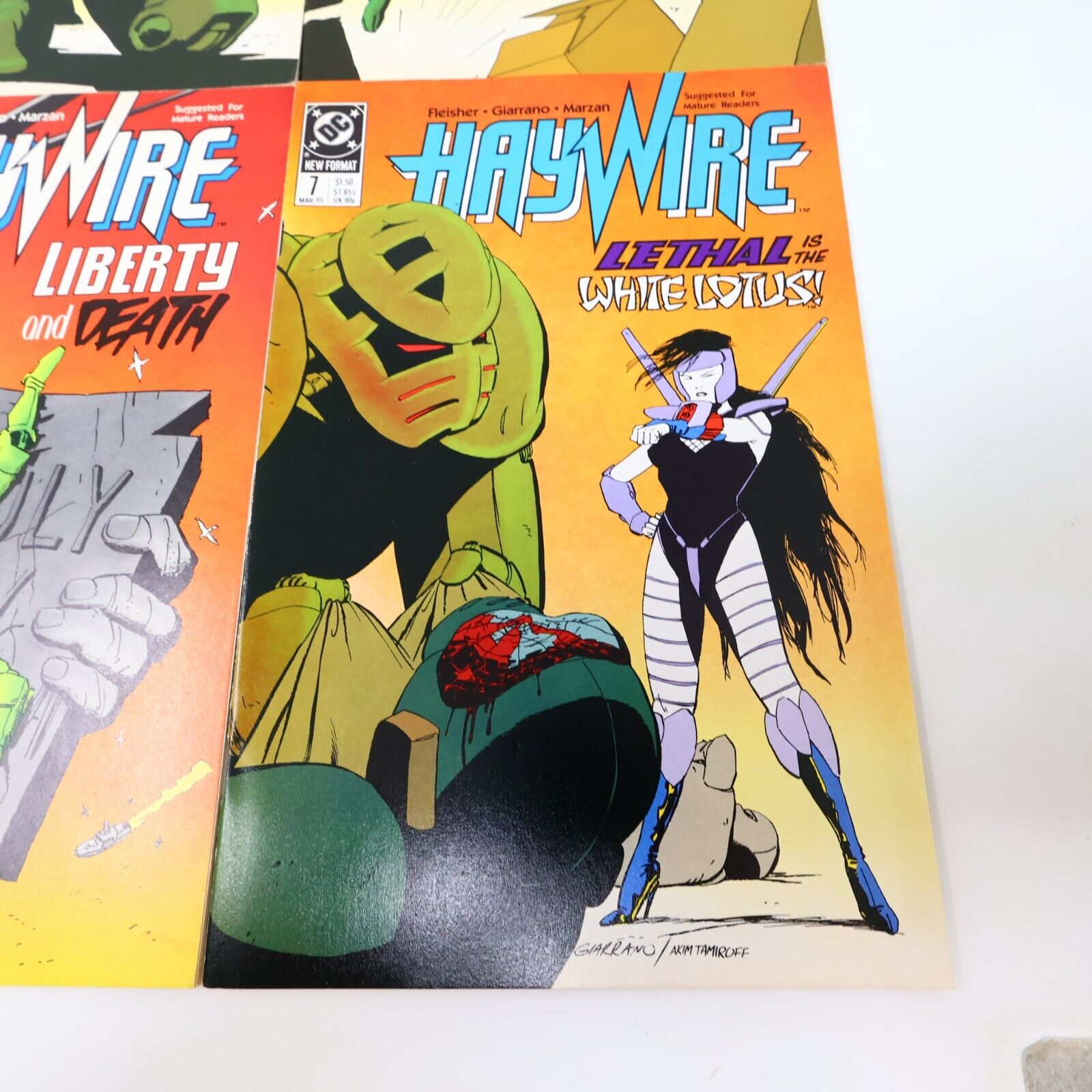 Lot 7 Comics HayWire #1-5, 7-8 Michael Fleisher/Vince Guarrano/Marzan 1980s