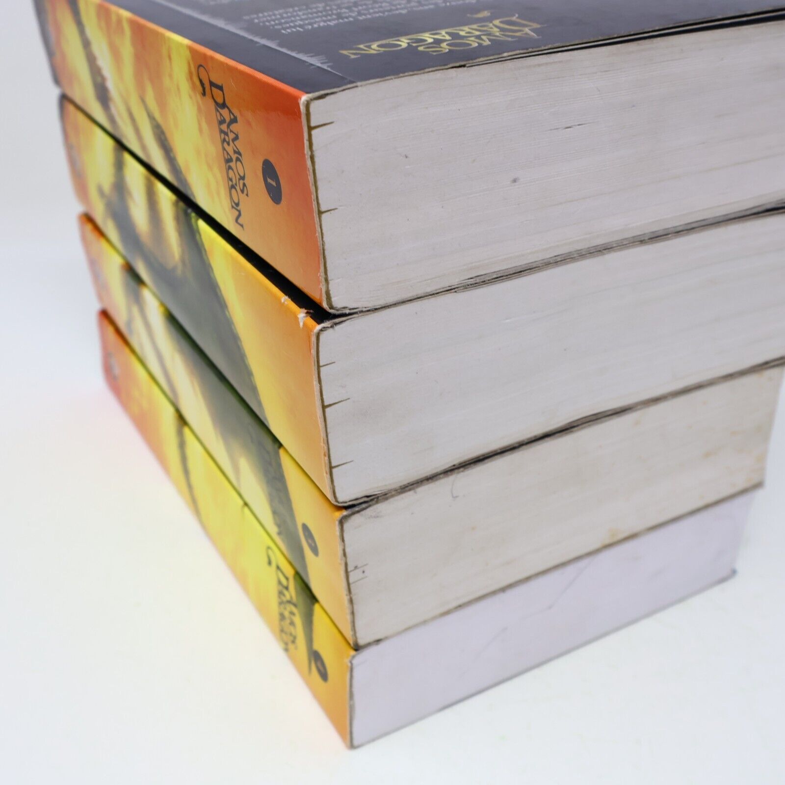 Lot 4 Livres Amos Daragon #1-4 Bryan Perro Série Complète Omnibus Ados Français